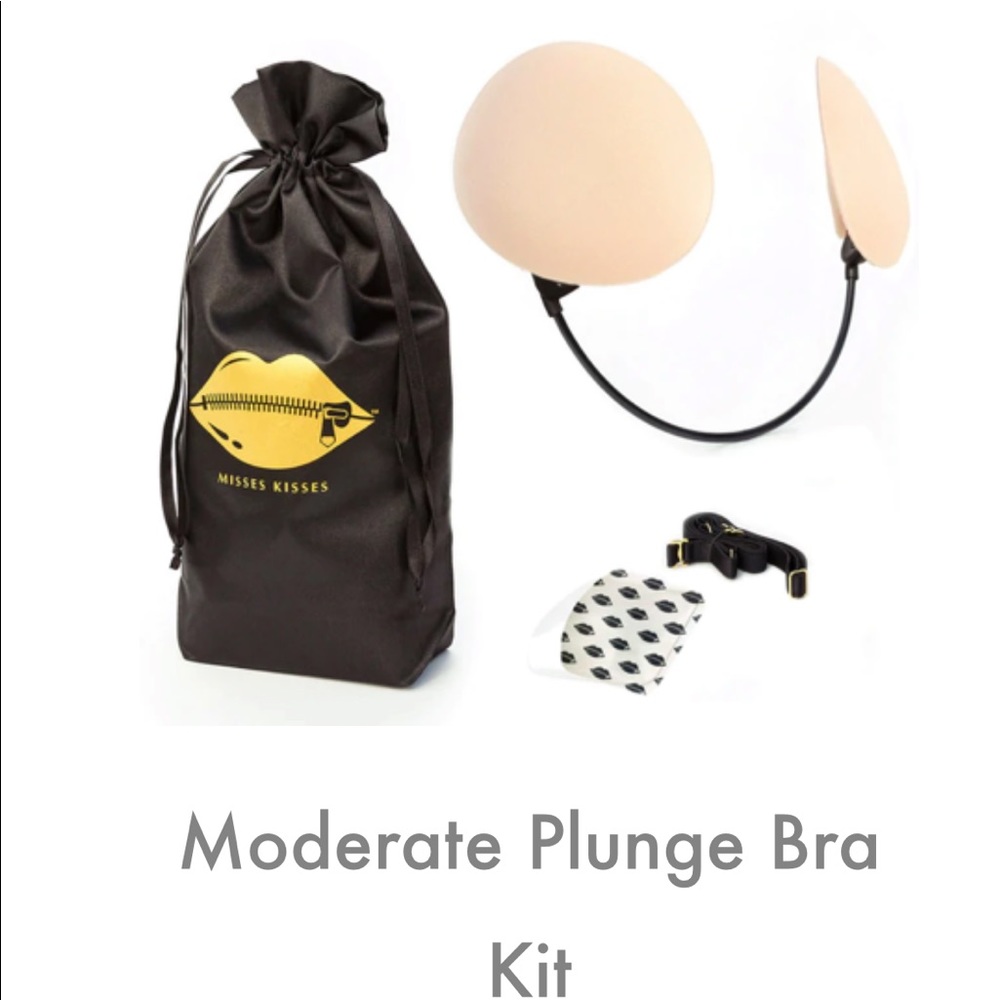 Misses Kisses Moderate plunge bra Kit -Beige Size OS